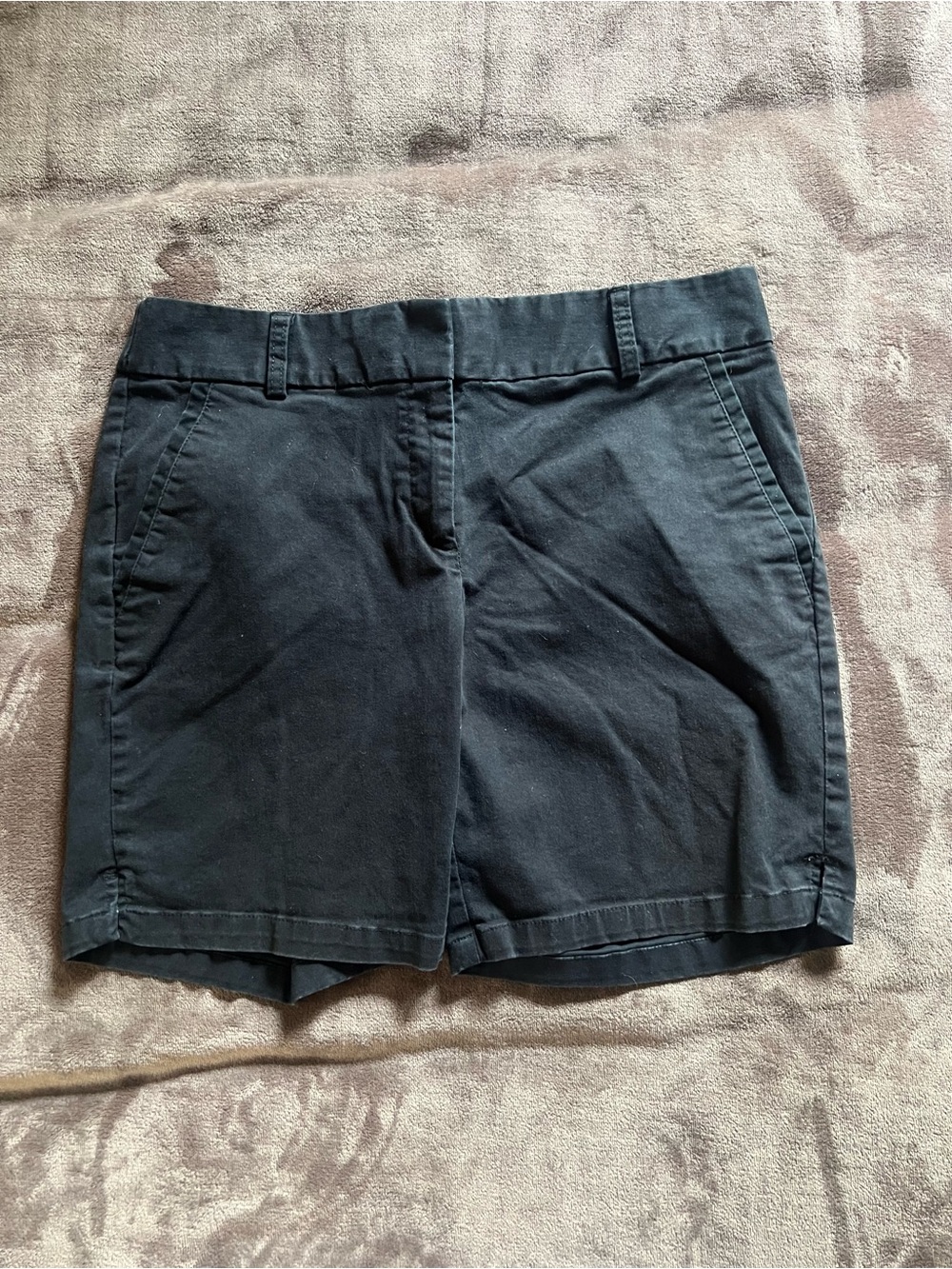 LOFT Black Tailored Cotton Shorts